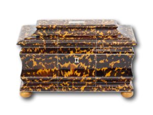 Front overview of the Blonde Tortoiseshell Tea Chest