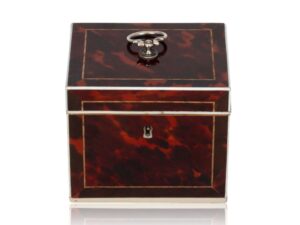 Front of the Red Tortoiseshell Tea Caddy