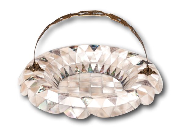 Overview of the Antique Mother of Pearl Basket