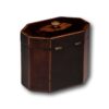 Rear profile of the Georgian Harewood Tea Caddy