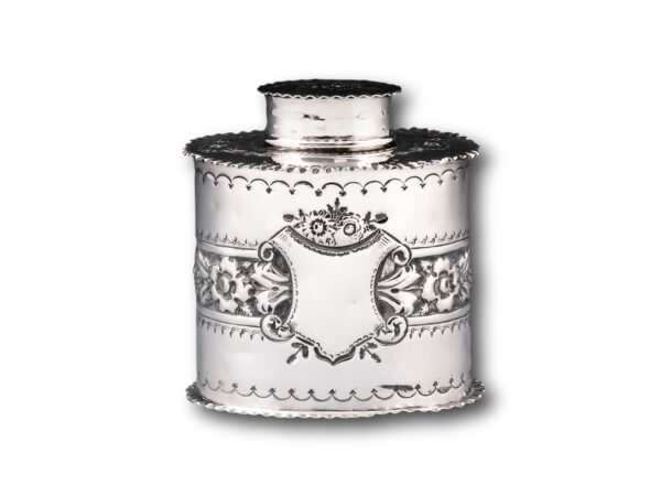 Front of the Sterling Silver Tea Caddy