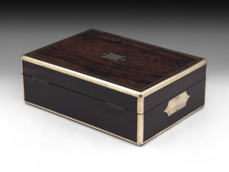 Antique Brass Bound Rosewood Box | Mark Goodger