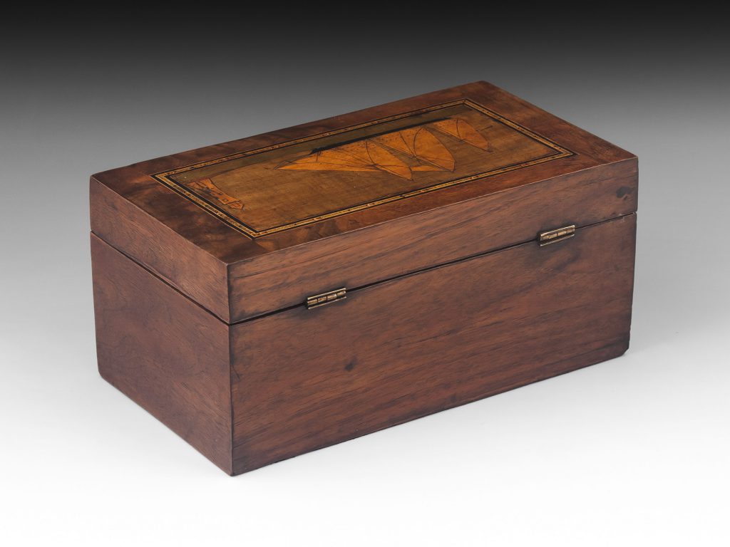 Antique Walnut Trinity House Ship Box | Mark Goodger