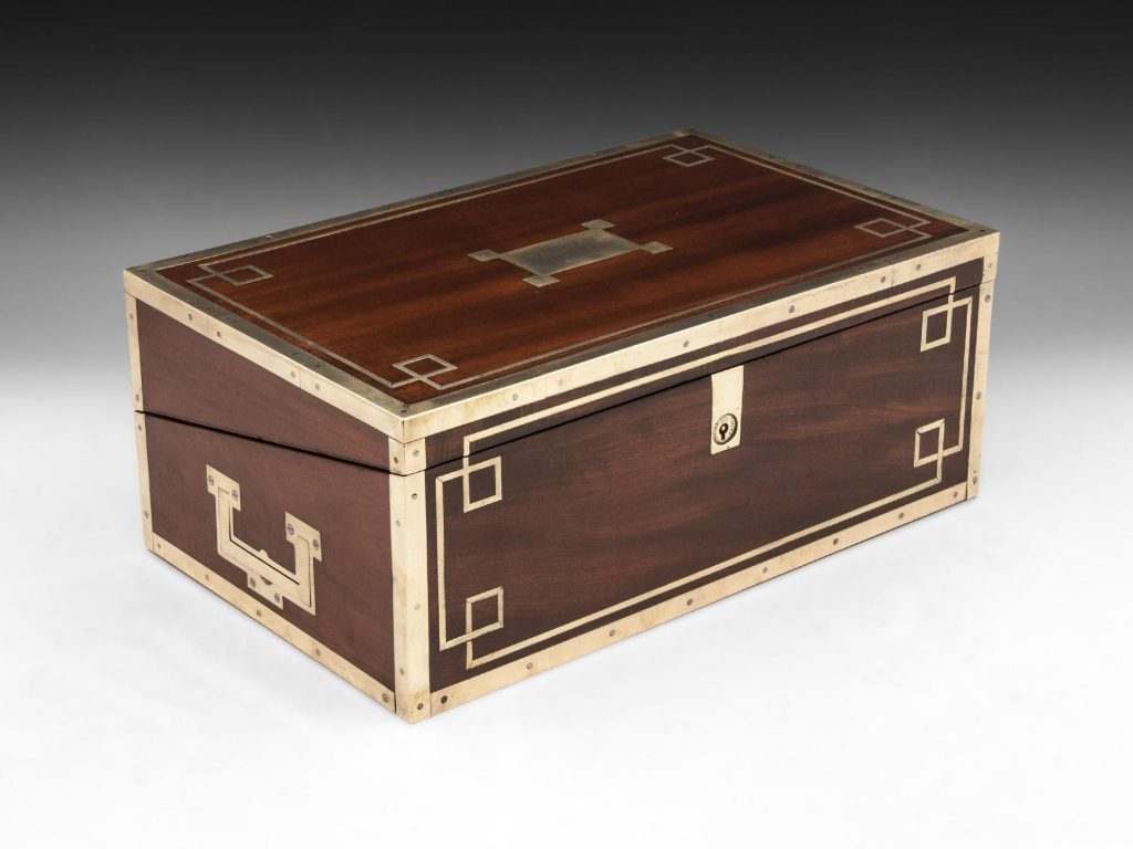 Antique Mahogany Military Writing Box | Mark Goodger