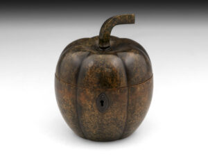 Antique Squash Pumpkin Tea Caddy