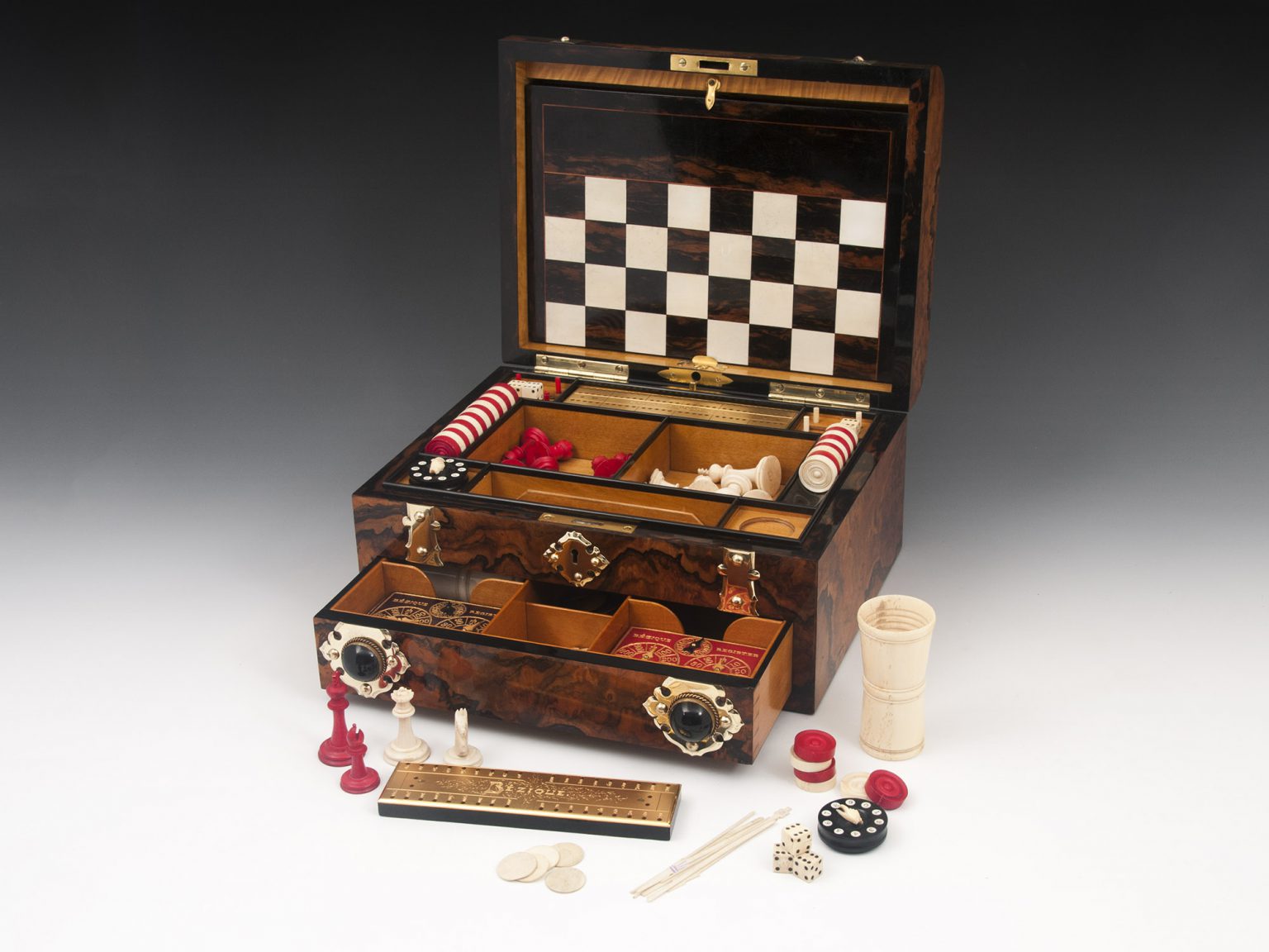 Antique Walnut Games Box | Mark Goodger