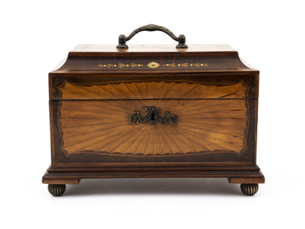 Sheraton Style Tea Caddy front on view