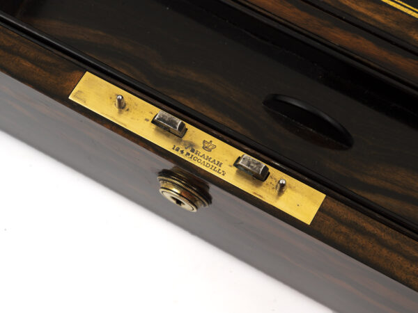 Cased coromandel writing box lock mechanism maker