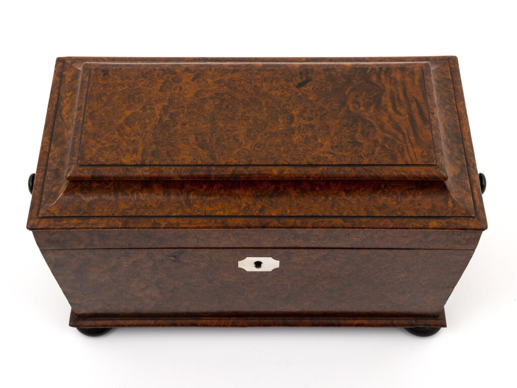 Home / Boxes / Tea Caddies / Antique Tea Chest in Amboyna