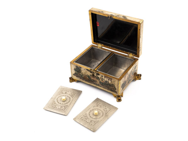 Chinese Tea Chest with caddy lids removed
