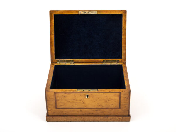Antique jewellery box open