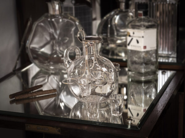 Hukin & Heath spirit decanter on display