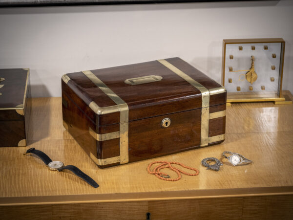 Mahogany Jewellery Box on display