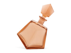Art Deco Tilted Decanter on white background