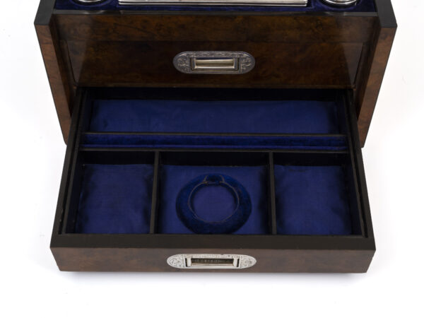 Walnut Vanity Box jewellery drawer
