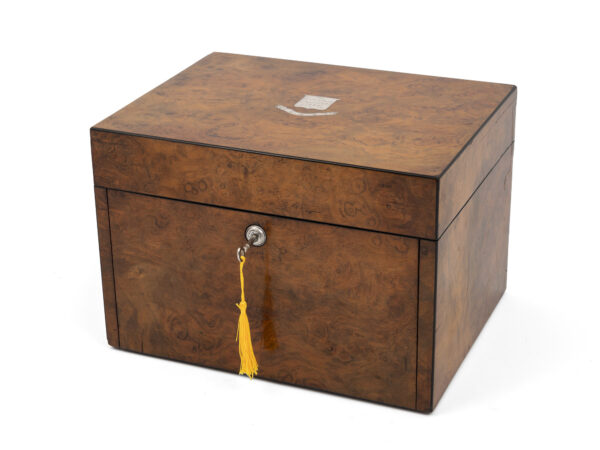 Walnut Vanity Box with tasselled key