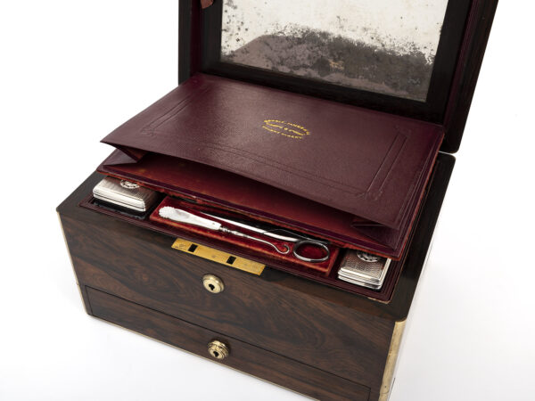 Rosewood Vanity Box letter compartment