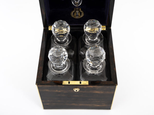 four antique decanters