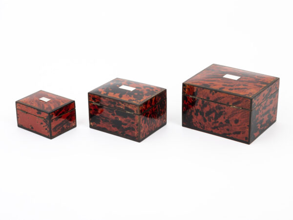 red tortoiseshell boxes