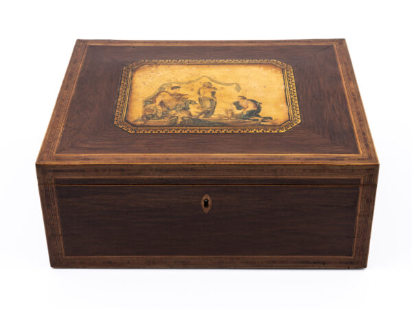 antique tunbridge ware sewing box