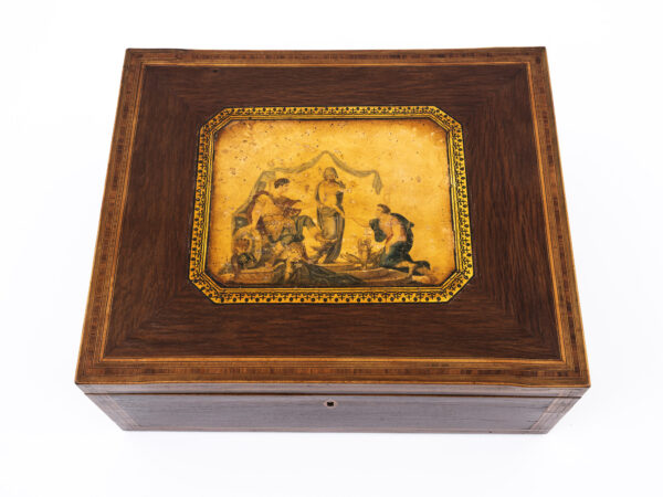 antique tunbridge ware sewing box