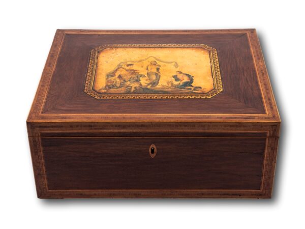Overview of the Regency Tunbridge Ware Sewing Box