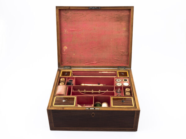 tunbridge sewing box open