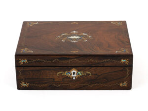 antique rosewood jewellery box