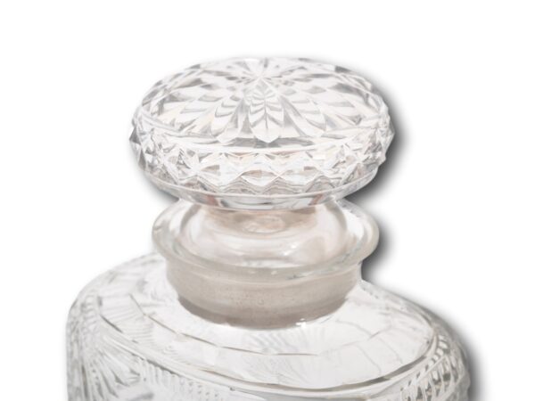 Close up of the cut glass stopper