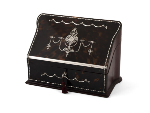 antique tortoiseshell letter box