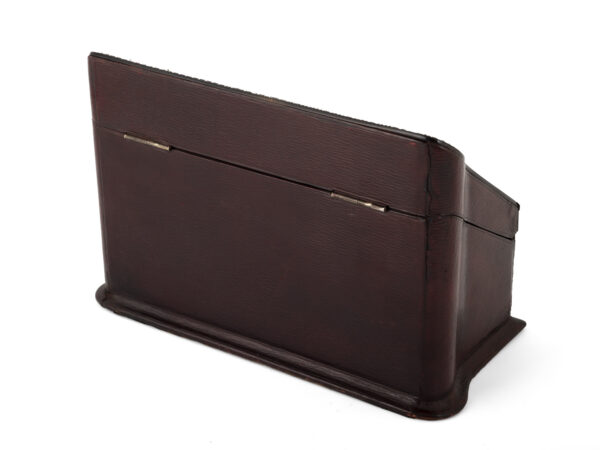 tortoiseshell and leather stationery box
