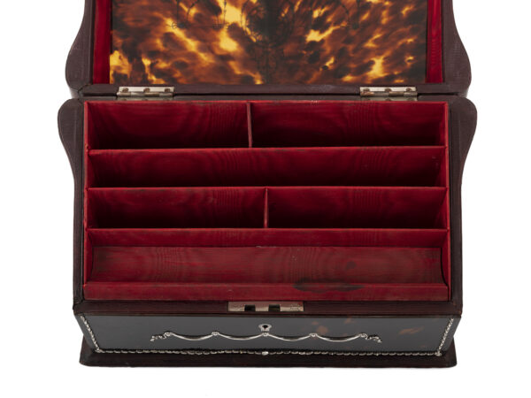 tortoiseshell stationery box interior