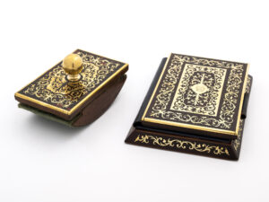 Brass Boulle Blotter and Notepad
