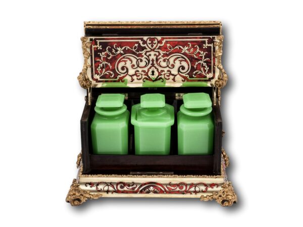 View of the contents of the tea chest