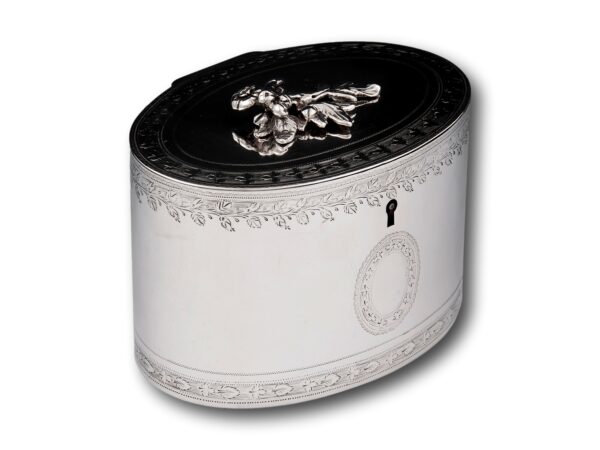 Overview of the Sterling Silver Tea Caddy