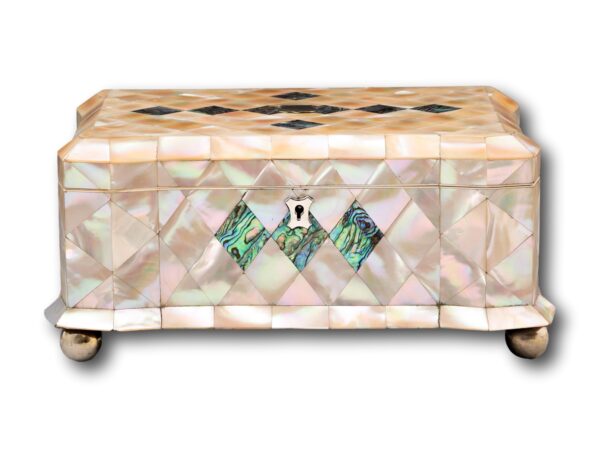 Front of the Mother of Pearl Jewellery Box