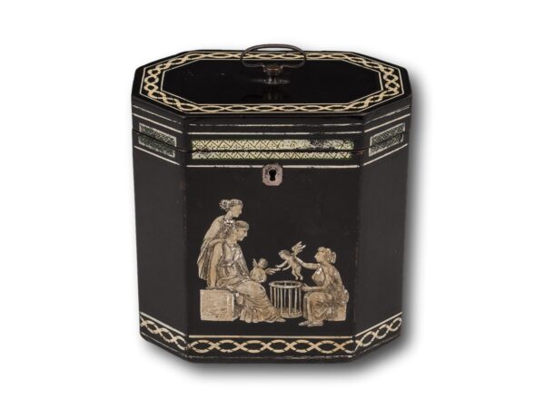 Overview of the Georgian Henry Clay Tea Caddy