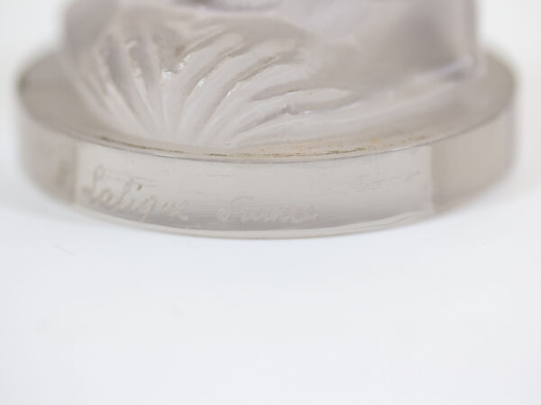 Close up of the Rene Lalique Signature