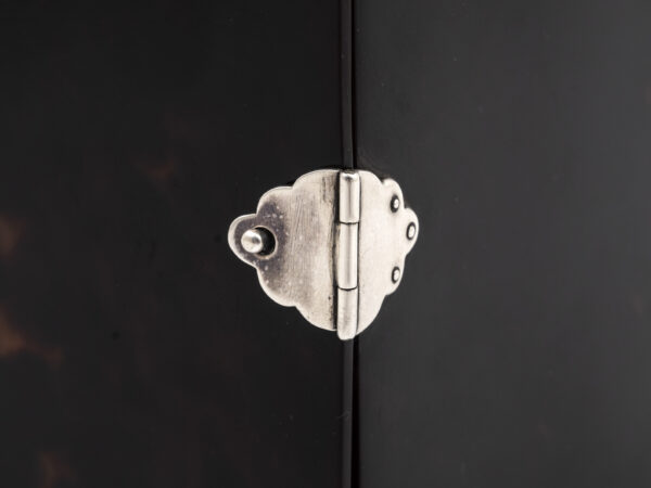Close up of the door latch