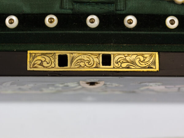 View of the engraved lock plate