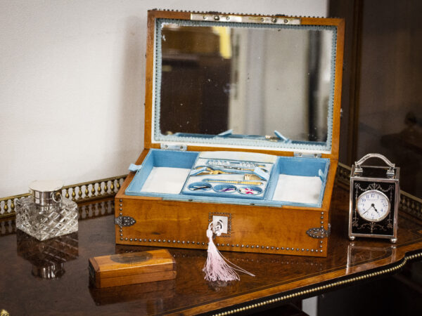 View of the Sewing box in a decorative setting