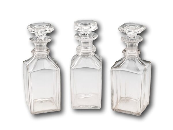 View of the Glass Decanter Bottles