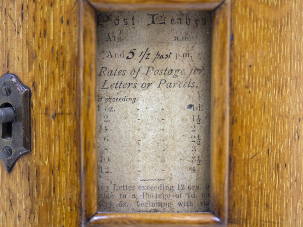 Close up of the time table