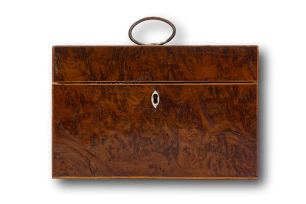 Front of the Burr Yew Tea Chest
