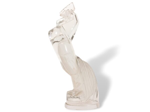 Side profile of the Rene Lalique Coq Houdan Car Mascot