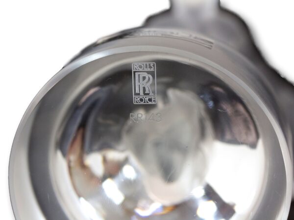 Close up of the Rolls Royce Logo and the edition number