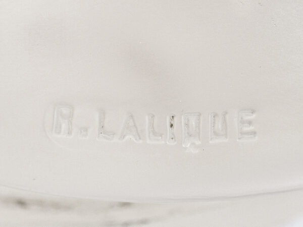 Close up of the Rene Lalique signature