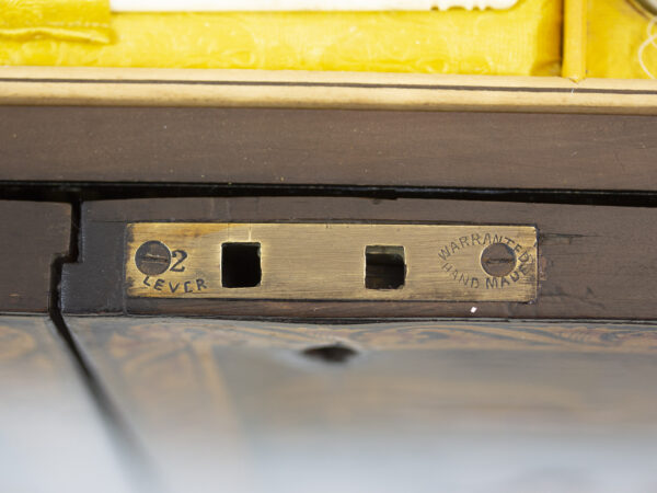 Close up of the lock plate