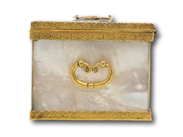 Side of the French Empire Mother of Pearl & Ormolu Box