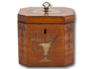 Overview of the Georgian Painted Tea Caddy